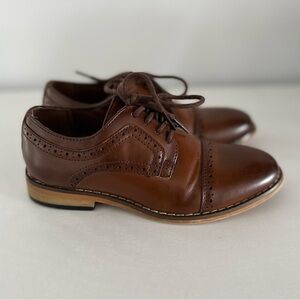 Boy’s brown dress shoes